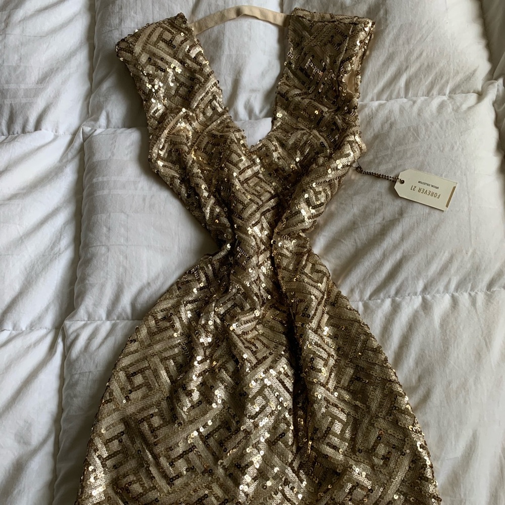 Forever 21 Gold Dress